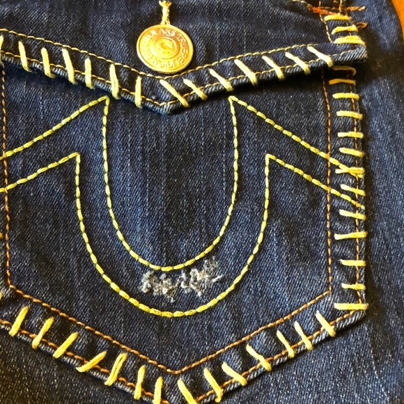 True Religion Joey Jeans with yellow embroidery - Picture 7 of 8